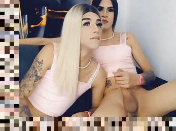 Hot Tranny And Sexy Shemale Anal Fingering