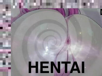 orgasme, ejaculation, anime, hentai, femme-dominatrice