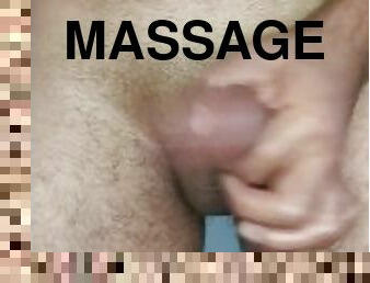 massage, allein, glied