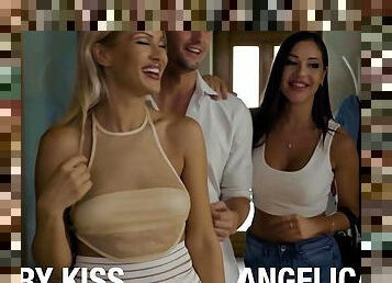 Private Com - Cherry Kiss and Angelica Heart, Horny MILFs Enjoy Anal Threesome
