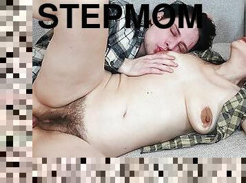 stepmom surprises me while jerking off
