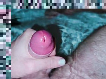 baignade, masturbation, amateur, ejaculation-sur-le-corps, énorme-bite, gay, jeune-18, ejaculation, européenne, euro