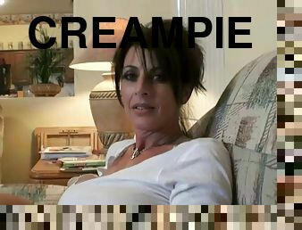 Son creampies mom