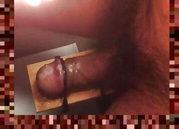 BDSM  Autosadism Hot Wax Dripping On Hard Dick