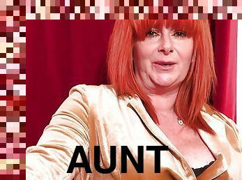 AuntJudys - Dinner Date with Busty 56yo Redhead Melanie 