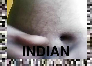 Indian chubby boy masturbating and cumming