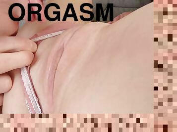 klit, orgasme, fisse-pussy, russisk, teenager, synsvinkel, røv-butt