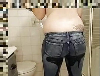 pisser, amateur, babes, esclave, culotte, serrée, fétiche, solo, jeans, tatouage