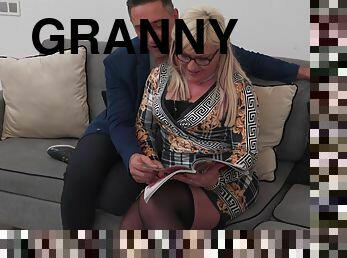 Granny tries anal for the first time and loves it