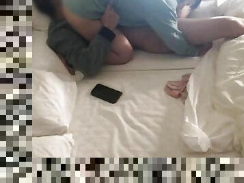 Couple having sex in the morning