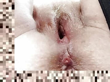 sex machine destroys my pussy close up