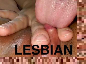 clítoris, coño-pussy, amateur, lesbiana, juguete, con-los-dedos, follando-fucking, guapa