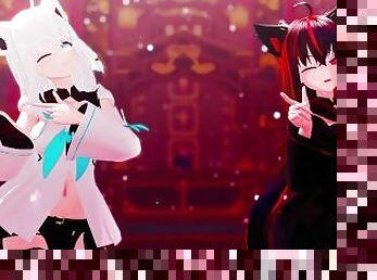 ?MMD Hololive 4k/60fps??Shirakami Fubuki (?????)?~?????????(Heart Pie Dancehall) HIMEHINA?