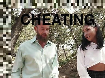 Beautiful Park Walk ends with Cheating - Ryder Rey Fucks Her Boss To Clear The Air - Ryder Rey