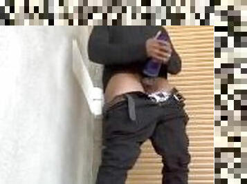 masturbation, public, amateur, ejaculation-sur-le-corps, gay, black, secousses, solo, ours