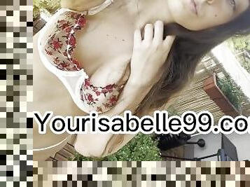 Onkyfans leaks yourisabelle99 summer lingerie outdoors