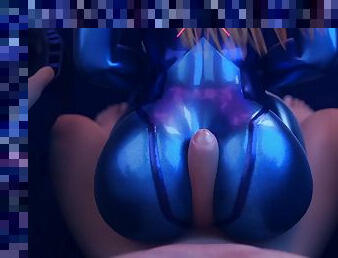 Metroid - Samus Aran Creampied Through Her Suit (Animation with Sound)