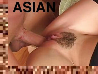 asiatisk, klitta, masturbation, fitta-pussy, brudar, avsugning, cumshot, juckande, ritt, oral