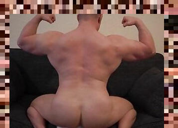 amateur, gay, fetichista, a-solas, musculada