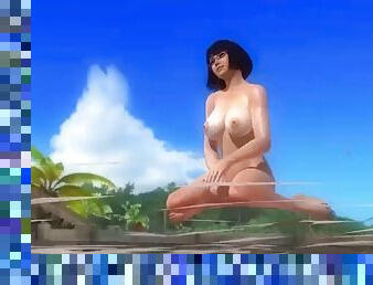 3d naked huge tits computer game beach fuck