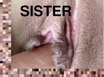 Step Sis Uses Her Fav Dildo For You