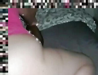 cul, gros-nichons, clito, levrette, énorme, chatte-pussy, femme, amateur, milf, maison