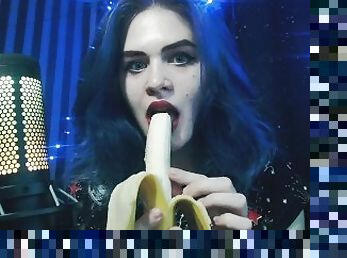 ???? ASMR BANANA LICKING I EATING ????????????