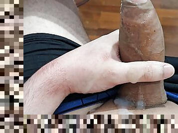 cum leaking from my dick