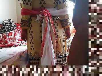 Saudi Arabian 35y old desi maid hands Tied &amp; fucked by owner - Homemade huge cumshot &amp; Cum wild inside pussy