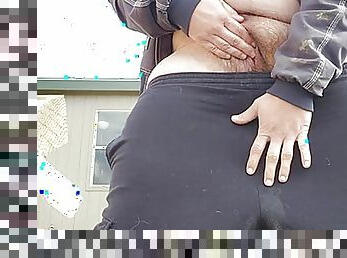 masturbação, na-rua, mijando, público, transsexual, amador, gozando, fetiche, sozinho