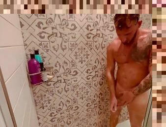 banyo-yapma, mastürbasyon-masturbation, rus, amatör, kocaman-yarak, genç, duş, tek-kişilik, kaslı, islak