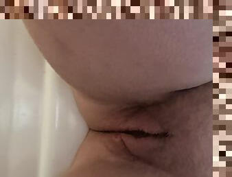 hårig, masturbation, orgasm, fitta-pussy, kvinnligt-sprut, amatör, milf, bbw, kåt, dildo