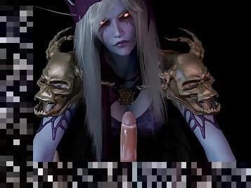 Sylvanas Windrunner Give a Blow Job in POV : Warcraft Porn Parody