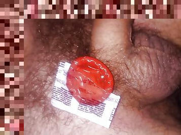 Condom selfjerk