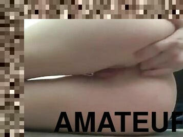 masturbation, russe, amateur, anal, ejaculation-interne, bas, belle, vagin, fétiche, solo