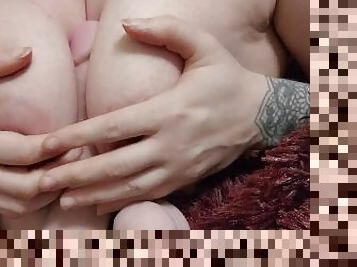 Big Tits wrapped around 8 inch cock