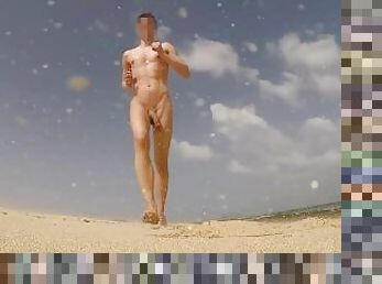 nudiste, en-plein-air, public, sport, amateur, énorme-bite, gay, cam, plage, voyeur