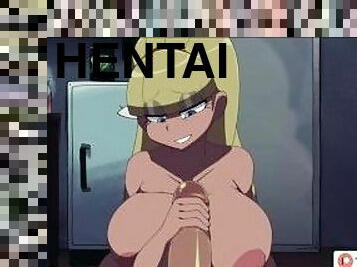 teta-grande, ejaculação, hentai, pénis