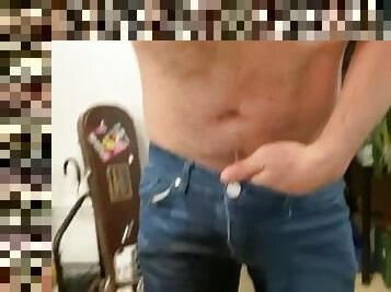 masturbation, pisser, giclée, culotte, serrée, fétiche, jeans