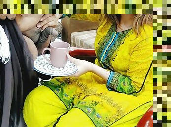 Desi Office Madam Drinking Sperm With Coffee Of Office Boy With Hindi Audio