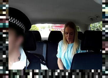 UK cop ass fucks gorgeous blonde instead of taking her in