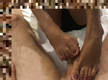 Footjob and handjob - wenxram