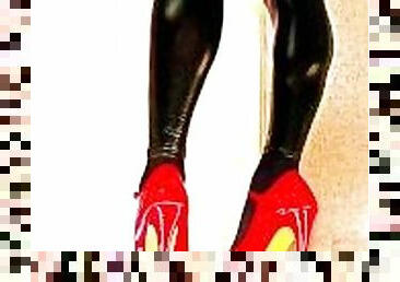 cur, travestit, amatori, fetish, latex, amanta