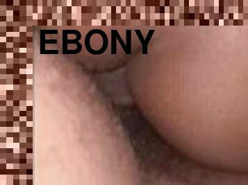 rumpe, pappa, pussy, ebony, creampie, svart, par, riding, far, pikk