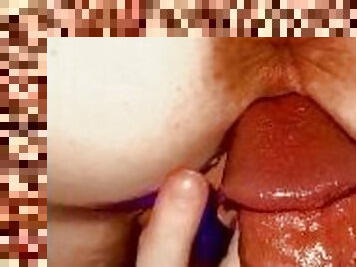 röv, masturbation, fitta-pussy, fru, amatör, milf, hemmagjord, mamma, par, strumpor