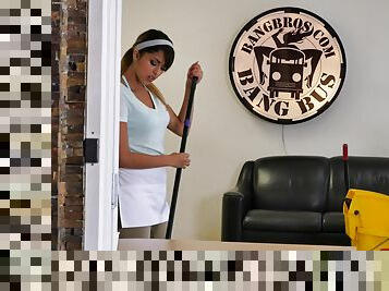Maid gets her hands on a proper dong