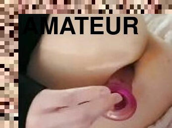 masturbação, esguincho, amador, anal, brinquedo, puta-slut, doce, dildo, rabo, fetiche