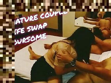 AMATURE WIFE SWAP, FOURSOME COUPLE SEX, PALITAN NG ASAWA PINAY KANTUTAN PART 1/4 SARAP NG MGA PINAY