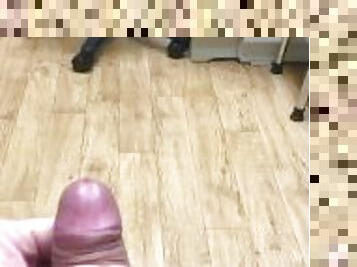 Risky Doctors Office Masturbation and Huge Cumshot Into A Tissue Dripping Onto The Floor