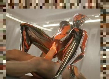 Valkyr Warframe Riding a Massive Dick